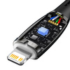 BASEUS kabel Typ C do Apple Lightning 8-pin Power delivery 20W Glimmer Series CADH000101 2m czarny
