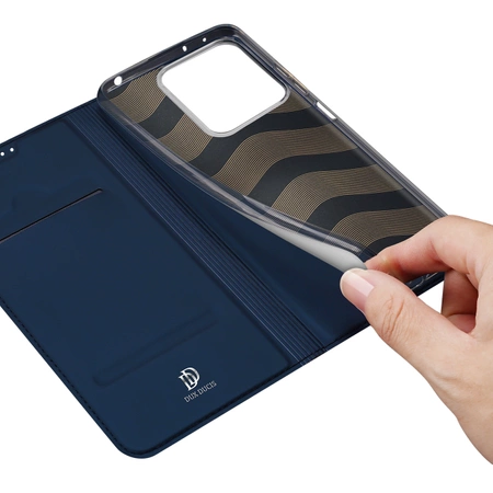 Dux Ducis Skin Pro Hülle mit Klappe und Kartensteckplatz für Xiaomi Redmi Note 13 5G – blau