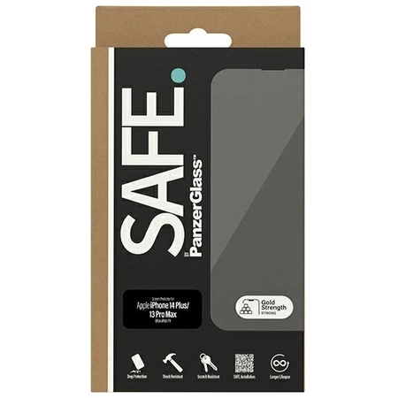 SAFE by PanzerGlass Ultra-Wide Fit gehärtetes Glas für iPhone 14 Plus / 13 Pro Max