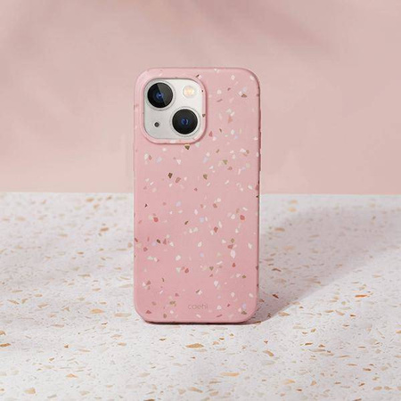UNIQ etui Coehl Terrazzo iPhone 14 6,1" różowy/coral pink