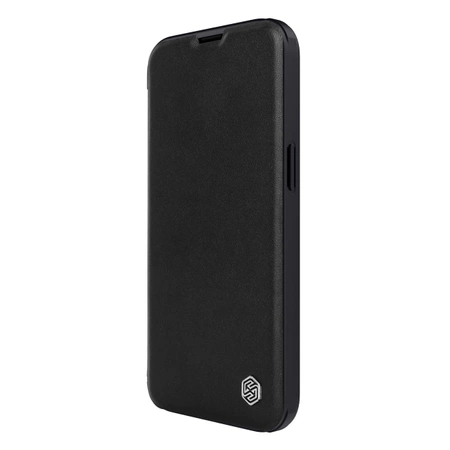 Nillkin Qin Leather Pro Case etui iPhone 14 Plus osłona na aparat kabura pokrowiec obudowa z klapką czarny