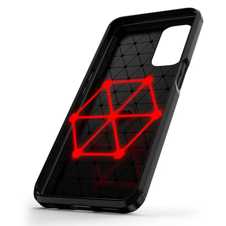 Carbon Case Flexible Hülle für OnePlus Nord N200 5G schwarz