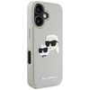 Etui IPHONE 16 Karl Lagerfeld HC 3D Rubber Double Heads beżowe