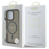 Original Handyhülle IPHONE 16 PRO Guess Hardcase IML Glitter Circle MagSafe (GUHMP16LHFGEREK) schwarz