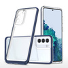 Clear 3in1 etui do Samsung Galaxy S22+ (S22 Plus) żelowy pokrowiec z ramką niebieski