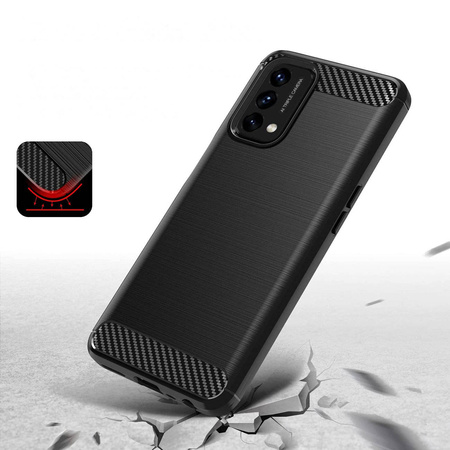 Carbon Case Flexible Hülle für OnePlus Nord N200 5G schwarz