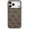GUESS futerał do IPHONE 17 Pro Max kompatybilny z MagSafe GUHMP17XG4GFRW (PU 4G Ring Classic Logo) brązowy