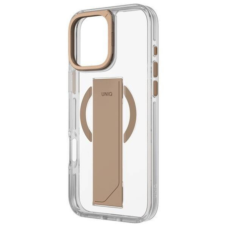 Schutzhülle IPHONE 16 PRO UNIQ Heldro Max Magclick Charging Taupe gold