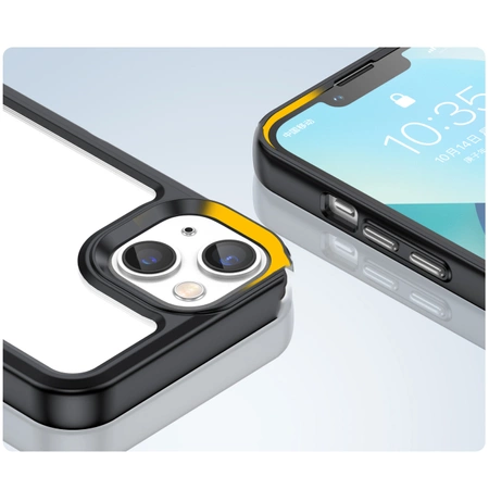 Outer Space Case etui iPhone 14 Plus sztywny pokrowiec z żelową ramką czarny