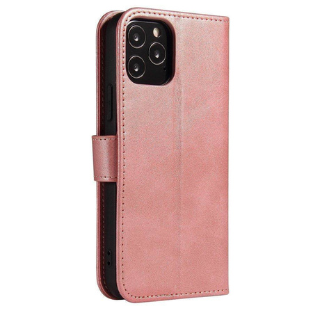 Magnet Case elegante Hülle mit Überschlag und Standfunktion für Samsung Galaxy A03s (166,5) pink