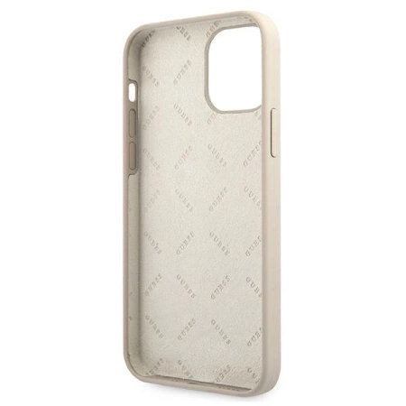 Guess GUHCP12SLSVSGP iPhone 12 mini 5,4" szaro różowy/grey pink hardcase Silicone Vintage