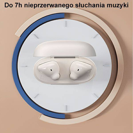 USAMS Słuchawki Bluetooth 5.3 TWS US14 Series Dual mic bezprzewodowe niebieskie/blue BHUUS03
