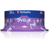 Verbatim Płyta DVD-R 4.7GB 16x AZO srebrny/matt silver 25szt 43500