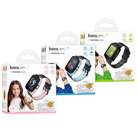HOCO smartwatch dla dzieci z funkcją rozmowy 4G Y104 różowy
