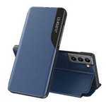 Eco Leather View Case elegancki futerał etui z klapką i funkcją podstawki Samsung Galaxy S22+ (S22 Plus) niebieski