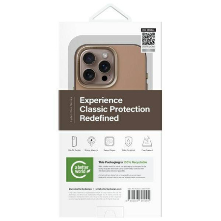 Etui IPHONE 16 PRO UNIQ Lyden DS Magclick Charging Flint szare