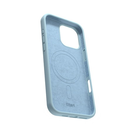 Nakładka Etteri Silicone Mag do iPhone 16 Pro 6,3" jasnoniebieska