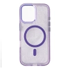 Wozinsky Glitter Case MagSafe für Samsung Galaxy S24 FE - Lila mit Glitzer