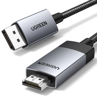 Ugreen DP119 DisplayPort to HDMI 4K 60Hz Cable 2m - Gray