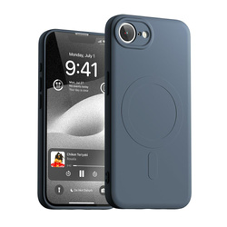 Etui Mercury Semi-Silicone MagSafe do    iPhone 16e granatowy