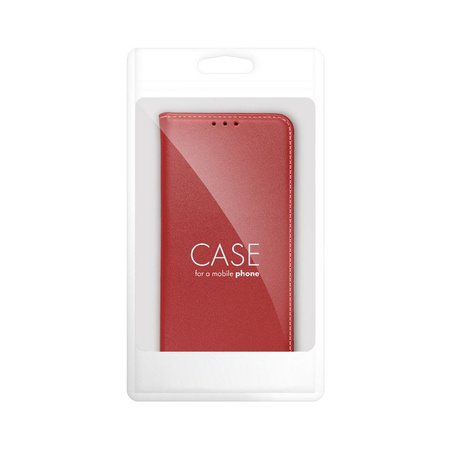 Kabura skórzana SMART PRO do XIAOMI Redmi 13C bordowy