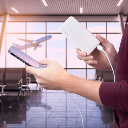 Wozinsky powerbank 10000mAh 2 x USB biały (WPBWE1)