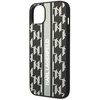 Oryginalne Etui IPHONE 14 PLUS Karl Lagerfeld Hardcase Monogram Stripe (KLHCP14MPGKLSKG) szare