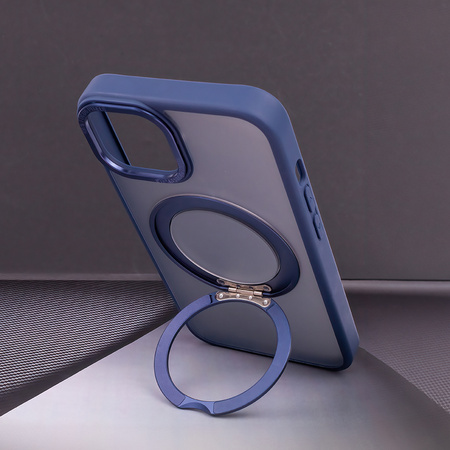 Nakładka Mag Ring Rotating do iPhone 15 Pro Max 6,7" granatowy