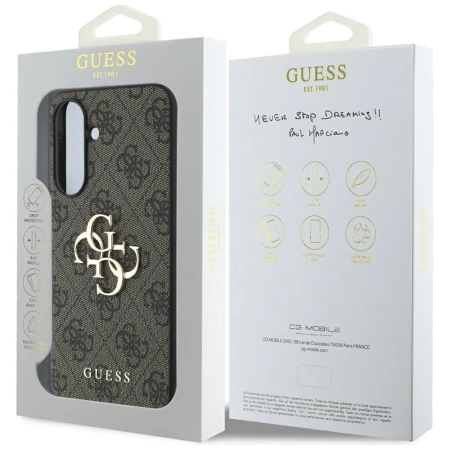 Guess Big 4G Logo Classic Logo Hülle für Samsung Galaxy A56 - Braun