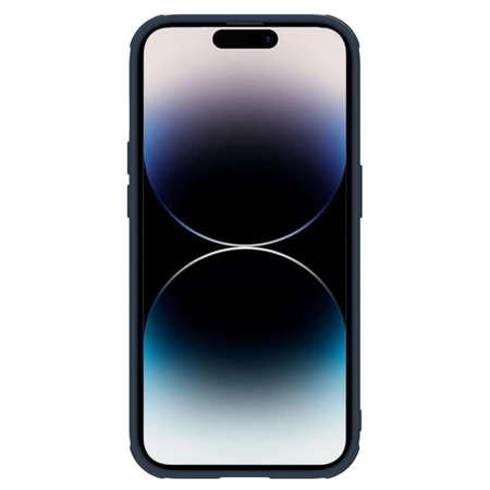 Nillkin Textured S Case etui iPhone 14 Pro Max pancerny pokrowiec z osłoną na aparat niebieski