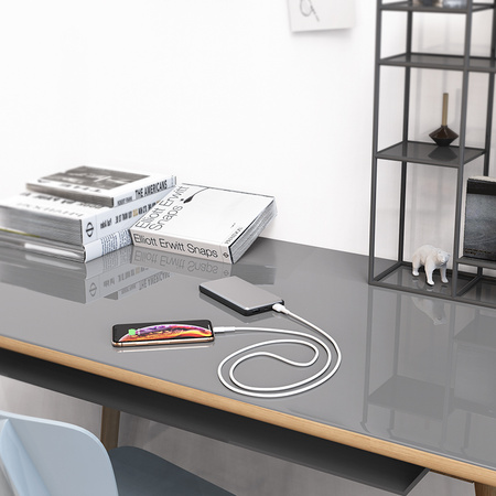 Borofone Kabel BX30 Silicone - USB na Micro USB - 2,4A 1 metr biały