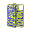 Diesel Snap Case Clear AOP iPhone 12 ProMax niebiesko-limonkowy/blue-lime 42565