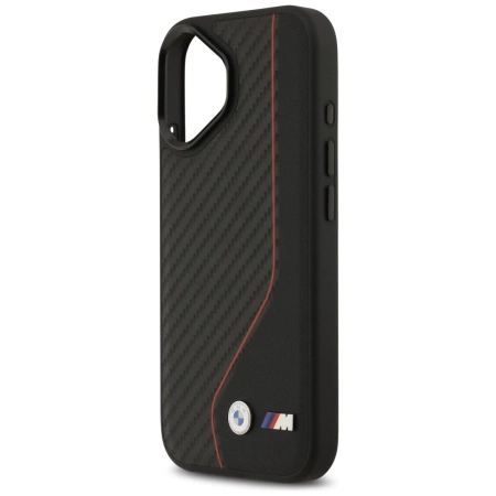 BMW M Carbon Line &amp; Logo MagSafe Case for iPhone 17 - Red