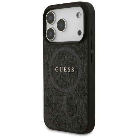 Guess 4G Ring Classic Logo MagSafe case for iPhone 17 Pro - black