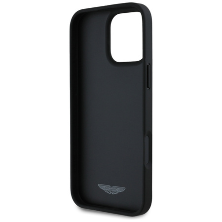Etui Aston Martin HC Leather Victory      Design do iPhone 16 Pro Max czarny