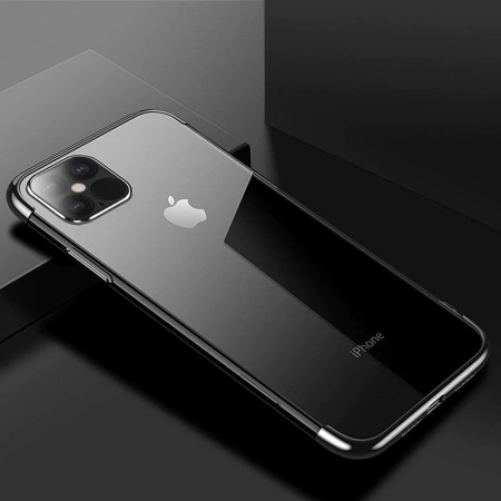 Clear Color Silikon Gel Electroplating frame Handyhülle Schutzhülle für iPhone 13 Pro schwarz