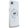 Karl Lagerfeld IML Metal Choupette Head MagSafe iPhone 16e Hülle - Weiß