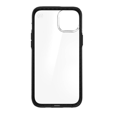 Speck Presidio Perfect-Clear with Impact Geometry - Etui iPhone 14 Plus z powłoką MICROBAN (Clear / Black)