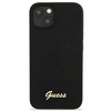 Guess GUHMP13MLSLMGBK iPhone 13 6.1 &quot;schwarz / schwarz Hardcase Silikonschrift Gold Logo