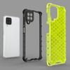 Honeycomb Case armor cover with TPU Bumper for Samsung Galaxy A22 4G transparent