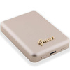 Guess powerbank indukcyjny 15W GUPBM5ALGSGD 5000mAh złoty MagSafe Metal Script Logo