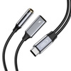 TECH-PROTECT KABEL ULTRABOOST 2IN1 60W 6A USB-C/MINI JACK 3.5MM/ USB-C BLACK
