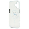 Karl Lagerfeld nakładka do iPhone 16 Plus 6,7" KLHMP16MHLSCHH biała Hardcase IML Metal Choupette Head MagSafe