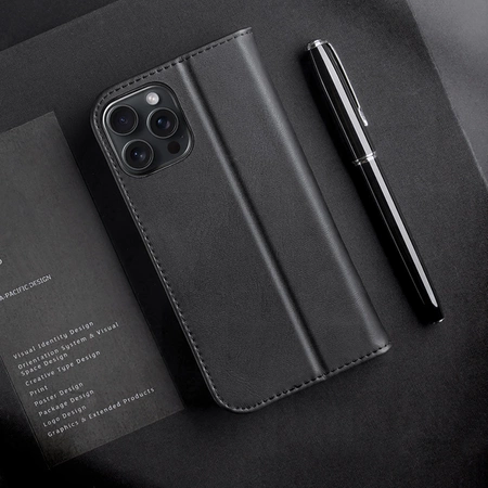 Etui Dux Ducis Hivo na iPhone 16 Pro z klapką i ochroną RFID - czarne