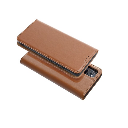 Kabura SMART PRO Book skórzana do IPHONE SE 2025 brązowy