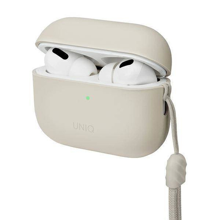 Uniq Hülle Lino AirPods Pro 2 gen Silikon beige/beige elfenbein