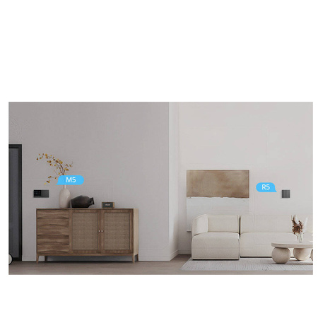 Sonoff inteligentny 2-kanałowy przełącznik ścienny Wi-Fi czarny (M5-2C-86)