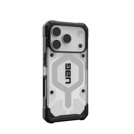 Etui UAG Pathfinder Clear MagSafe na iPhone 17 Pro - biało-szare