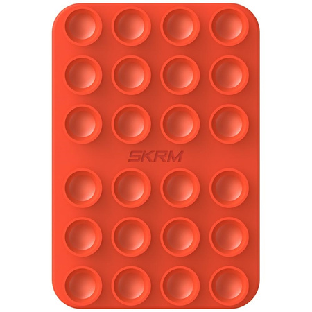 Uniwersalna przyssawka Skinarma Stax MagSafe do telefonu pomarańczowy