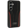 Audi Genuine Leather MagSafe S24 S921 czarno-czerwony/black-red hardcase AU-TPUPCS24-R8/D3-RD